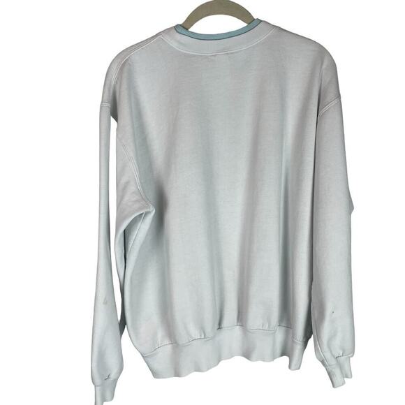 Vintage beaded Snowman sweatshirt double collar - Picture 5 of 9